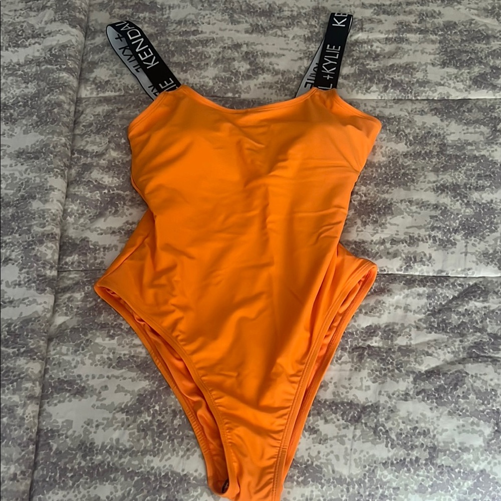 Kendall & Kylie Vibrant Orange Kids Bodysuit